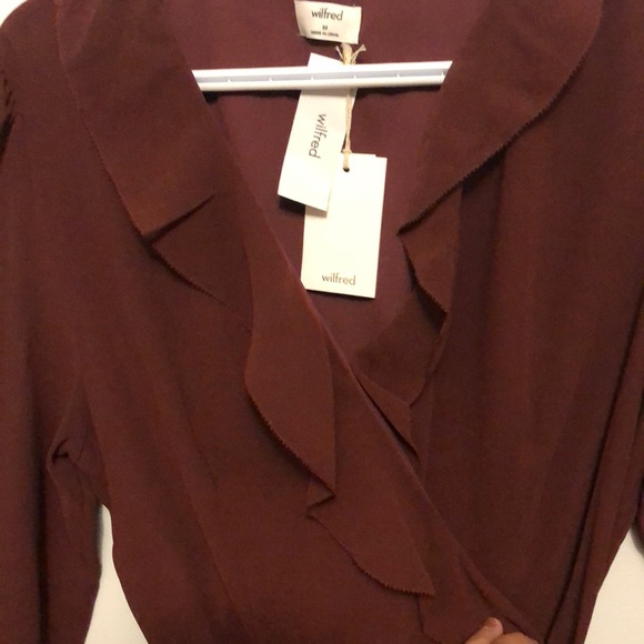 Wilfred Louise wrap dress in red rust - Picture 2 of 2